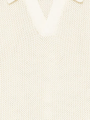 Dunst Cotton & Linen Polo Shirt — Avorio Topwear