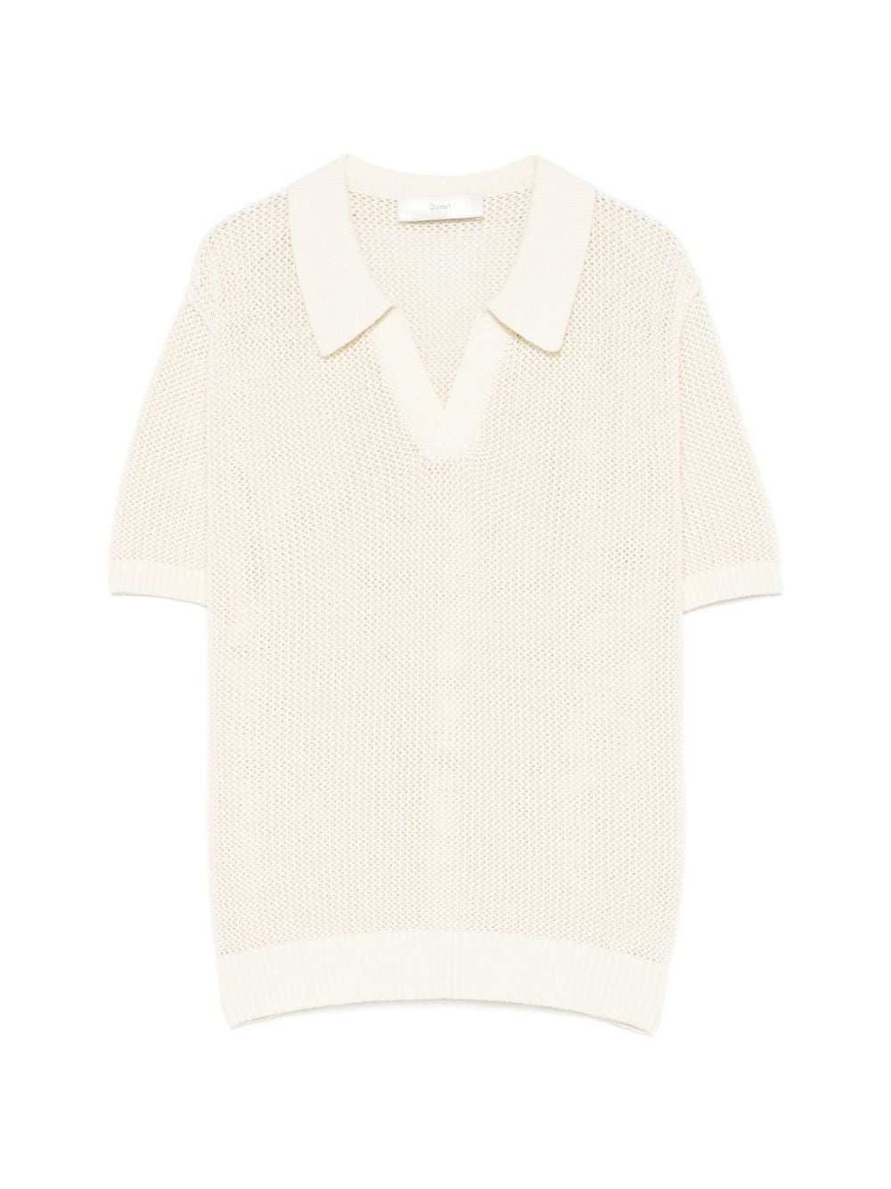Dunst Cotton & Linen Polo Shirt — Avorio Topwear