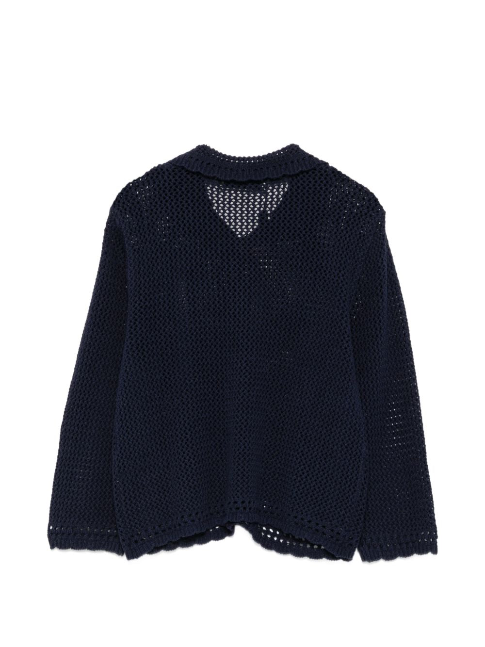 Dunst Linen & Cotton Cardigan — Blue Topwear