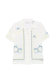 Dunst Cotton Shirt — Women's White Short Sleeve Shirt