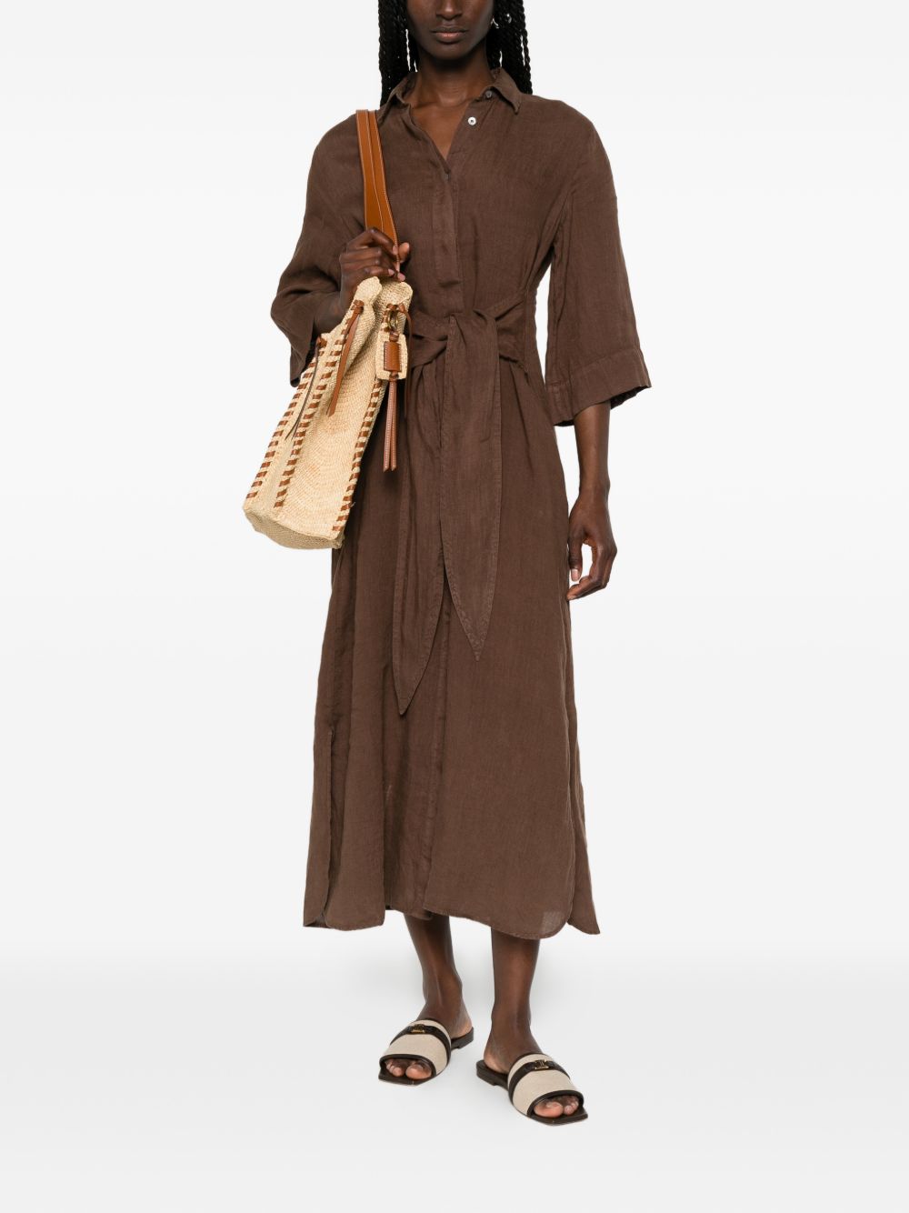 ARCHIVIO '67 Dresses — Linen Chemisier Dress