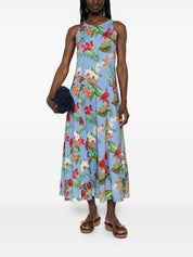 ARCHIVIO '67 Dresses - Blue Floral Midi Dress