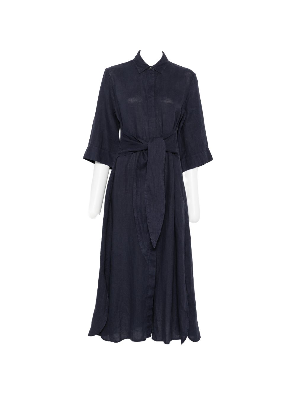 ARCHIVIO '67 Dresses - Linen Chemisier Blue