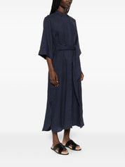 ARCHIVIO '67 Dresses - Linen Chemisier Blue