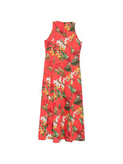 ARCHIVIO '67 Dresses — Red Floral Halterneck Midi
