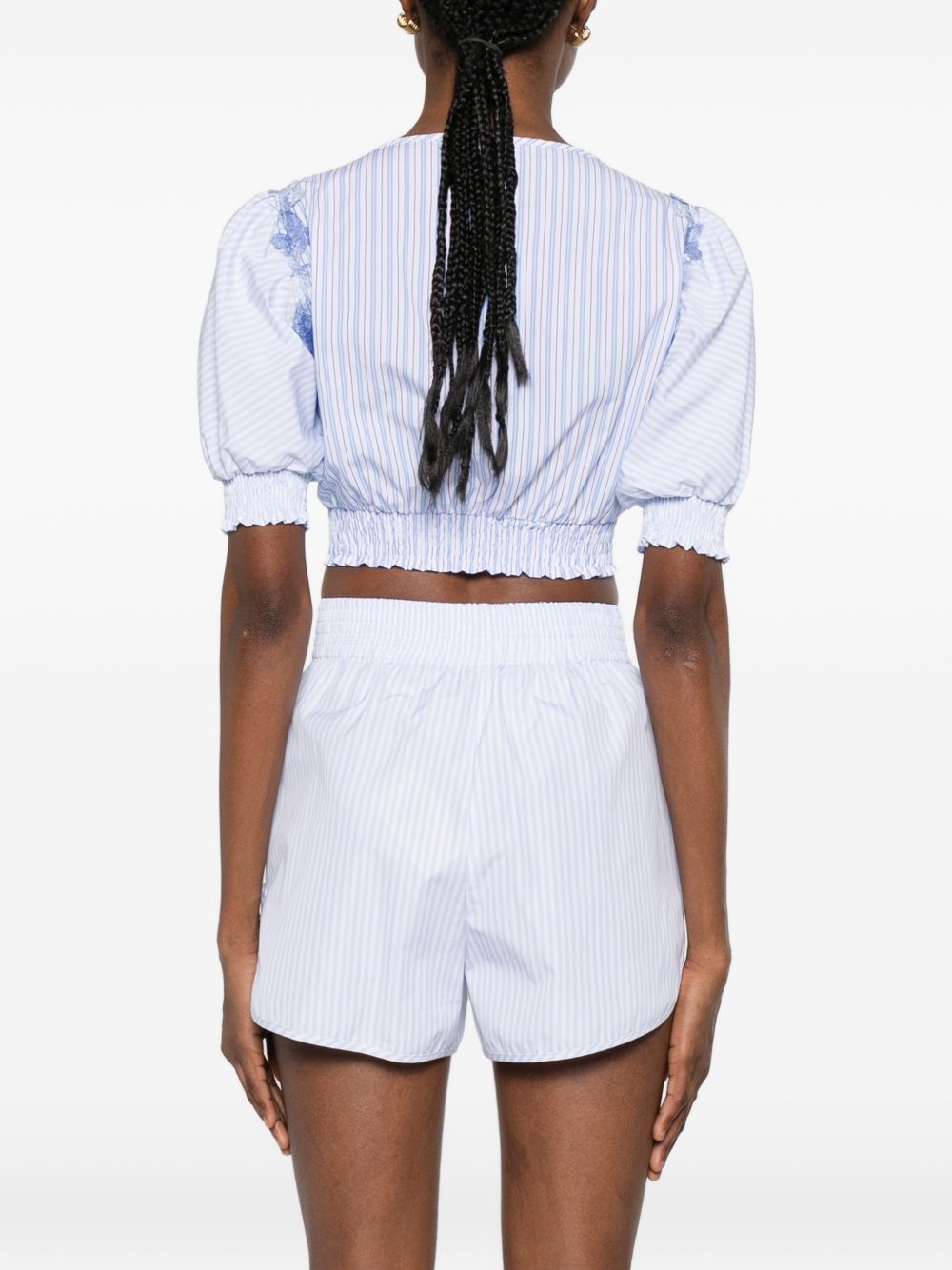 Ermanno Scervino Embroidered Cropped Top – New In