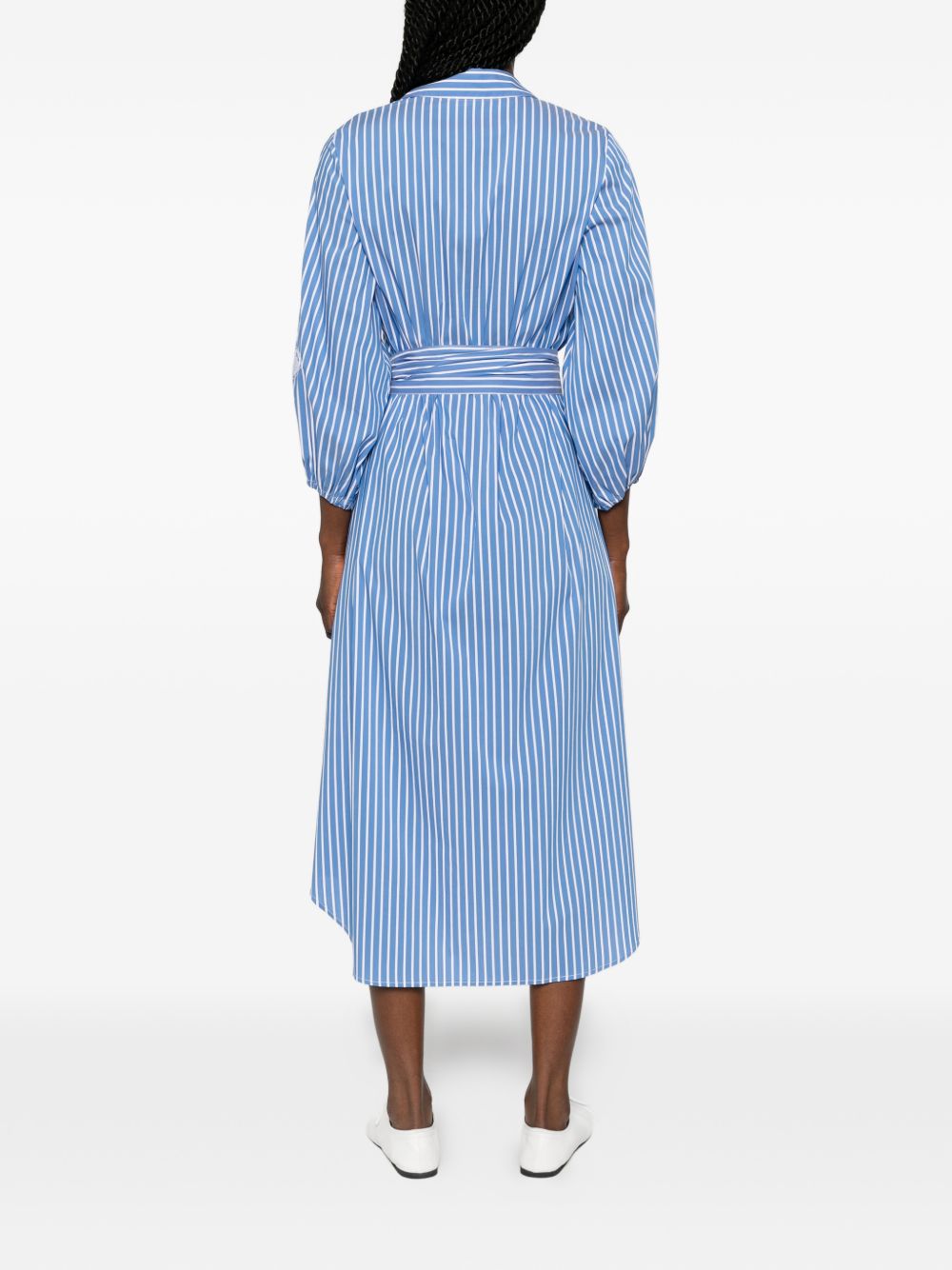 ARCHIVIO '67 Dresses – Blue Stripe Cotton Chemisier