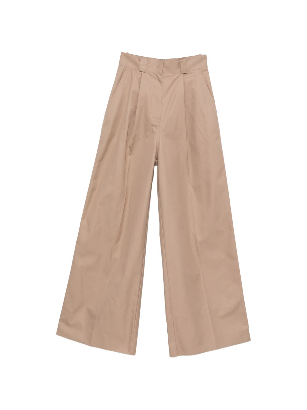 Balenciaga Trousers — High-Waist Cotton Pleated