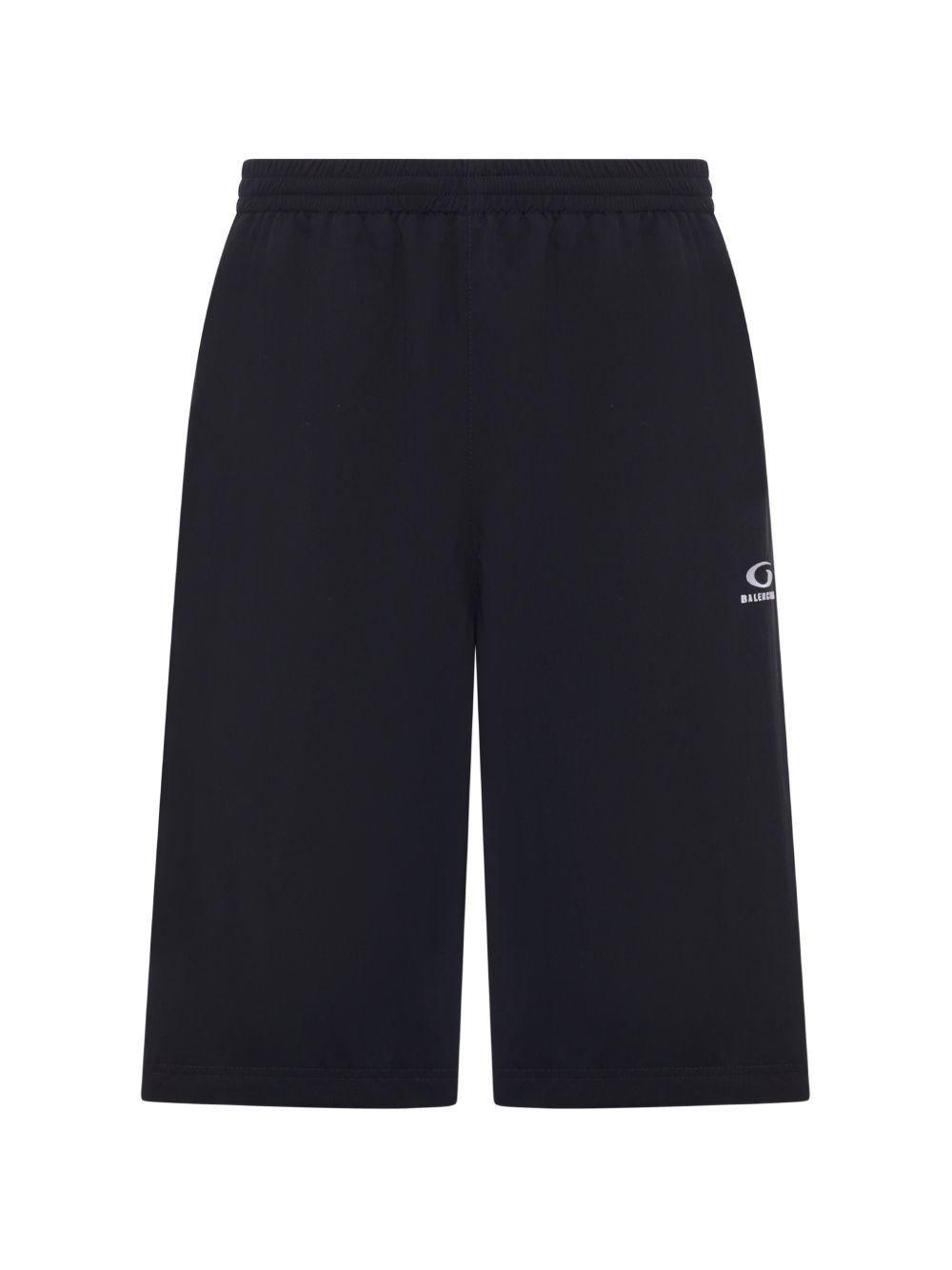 Balenciaga Shorts — Black Logo Nylon Short Trousers