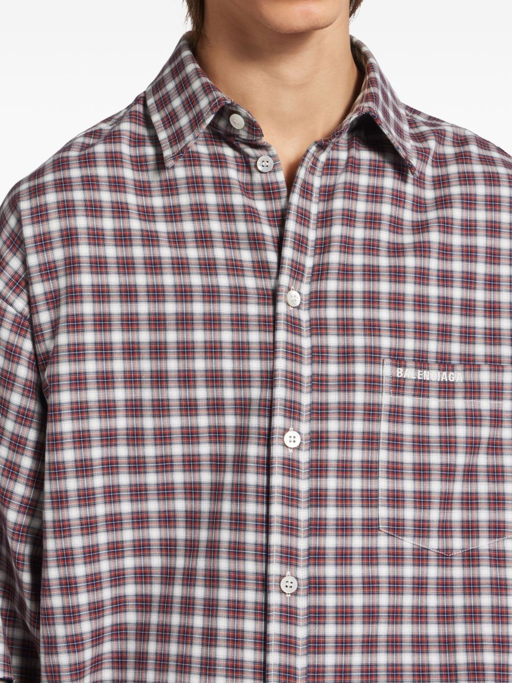 Balenciaga Shirts — Checked Cotton Shirt, From €450