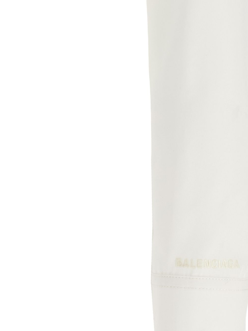 Balenciaga Shirts — White Cropped Poplin Shirt, €490