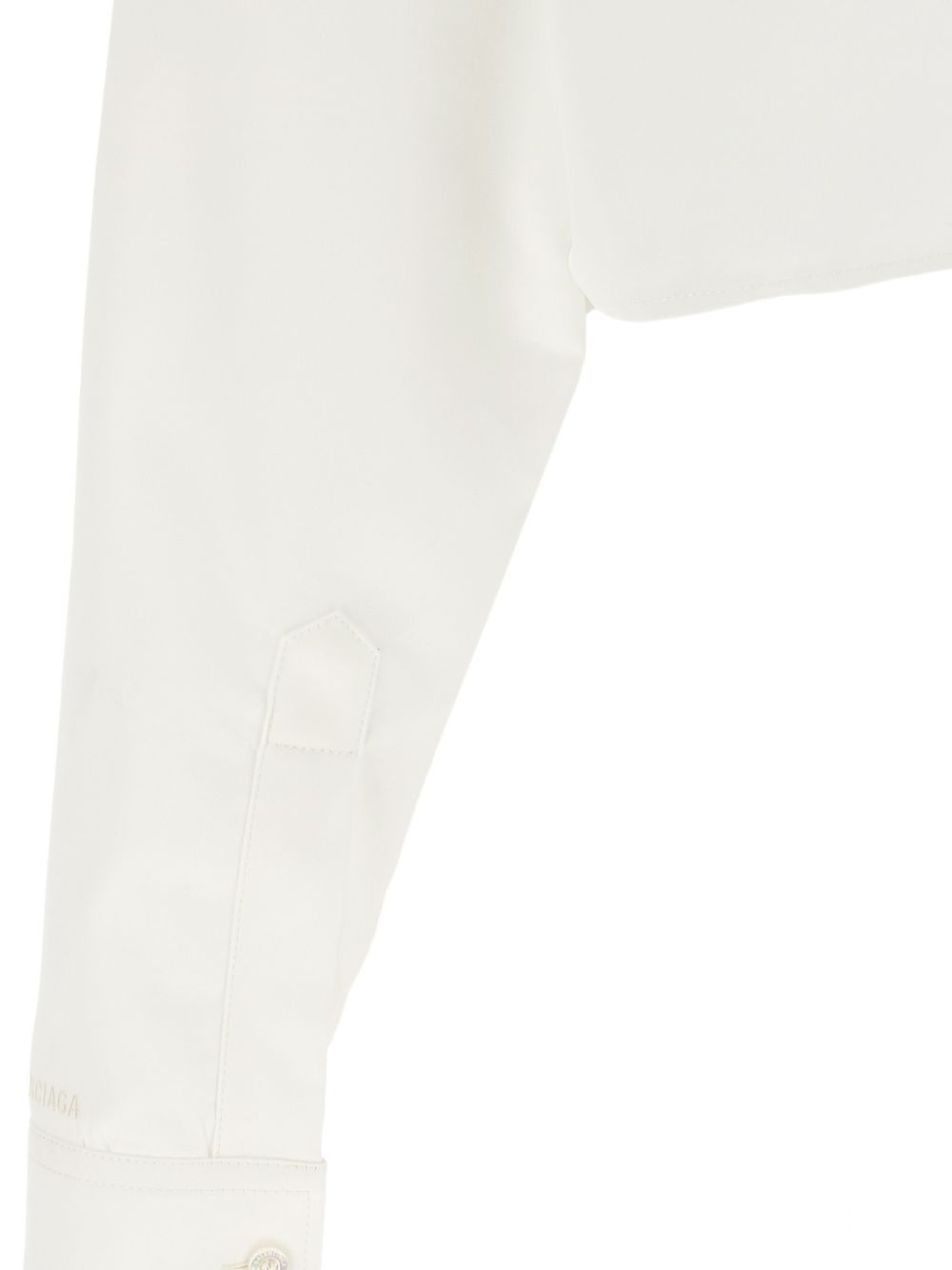 Balenciaga Shirts — White Cropped Poplin Shirt, €490