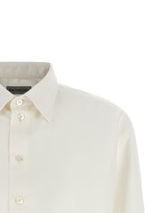 Balenciaga Shirts — White Cropped Poplin Shirt, €490