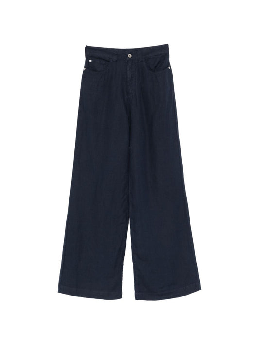 Emporio Armani Trousers — Linen Wide Leg for Women