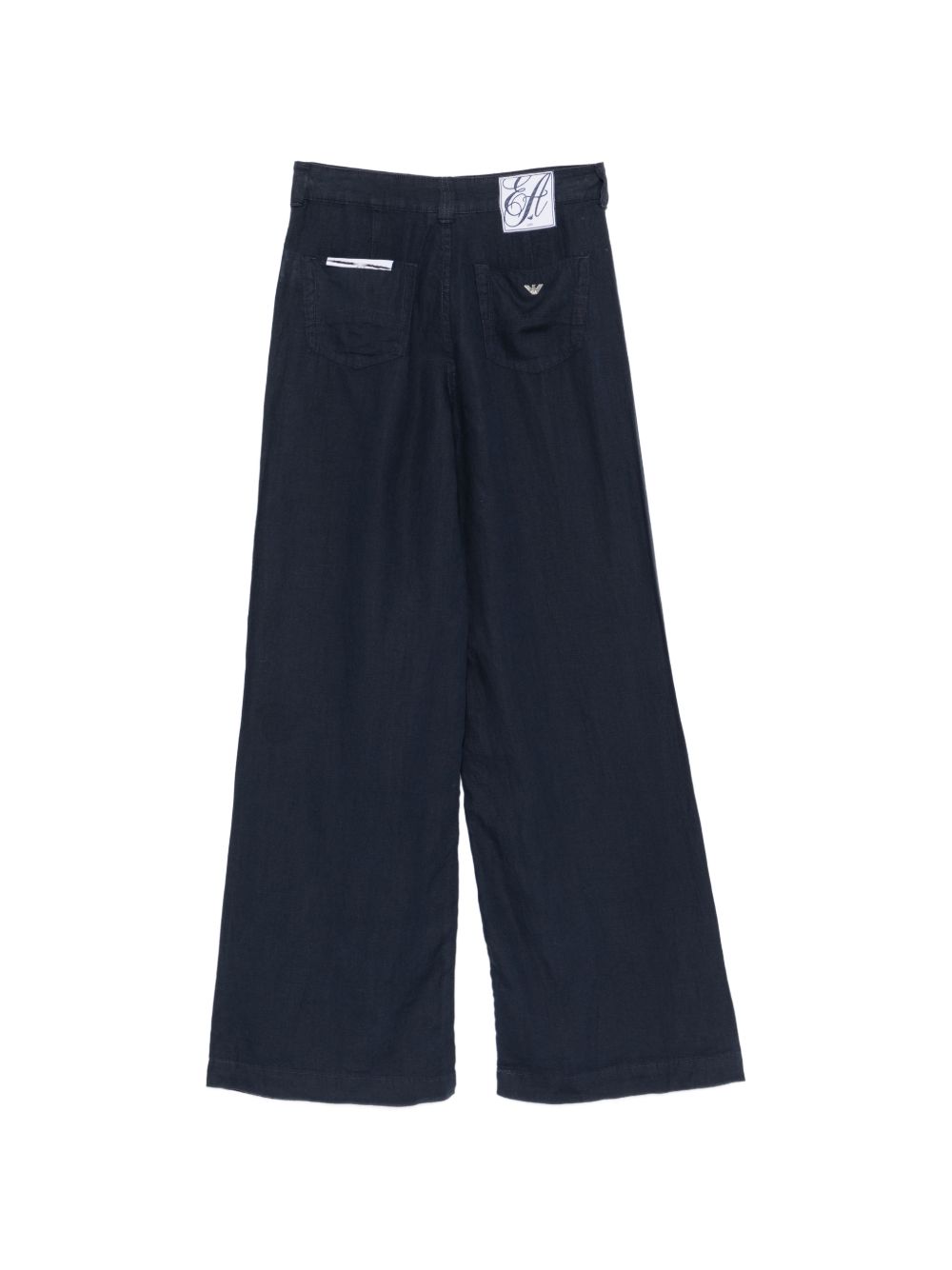 Emporio Armani Trousers — Linen Wide Leg for Women