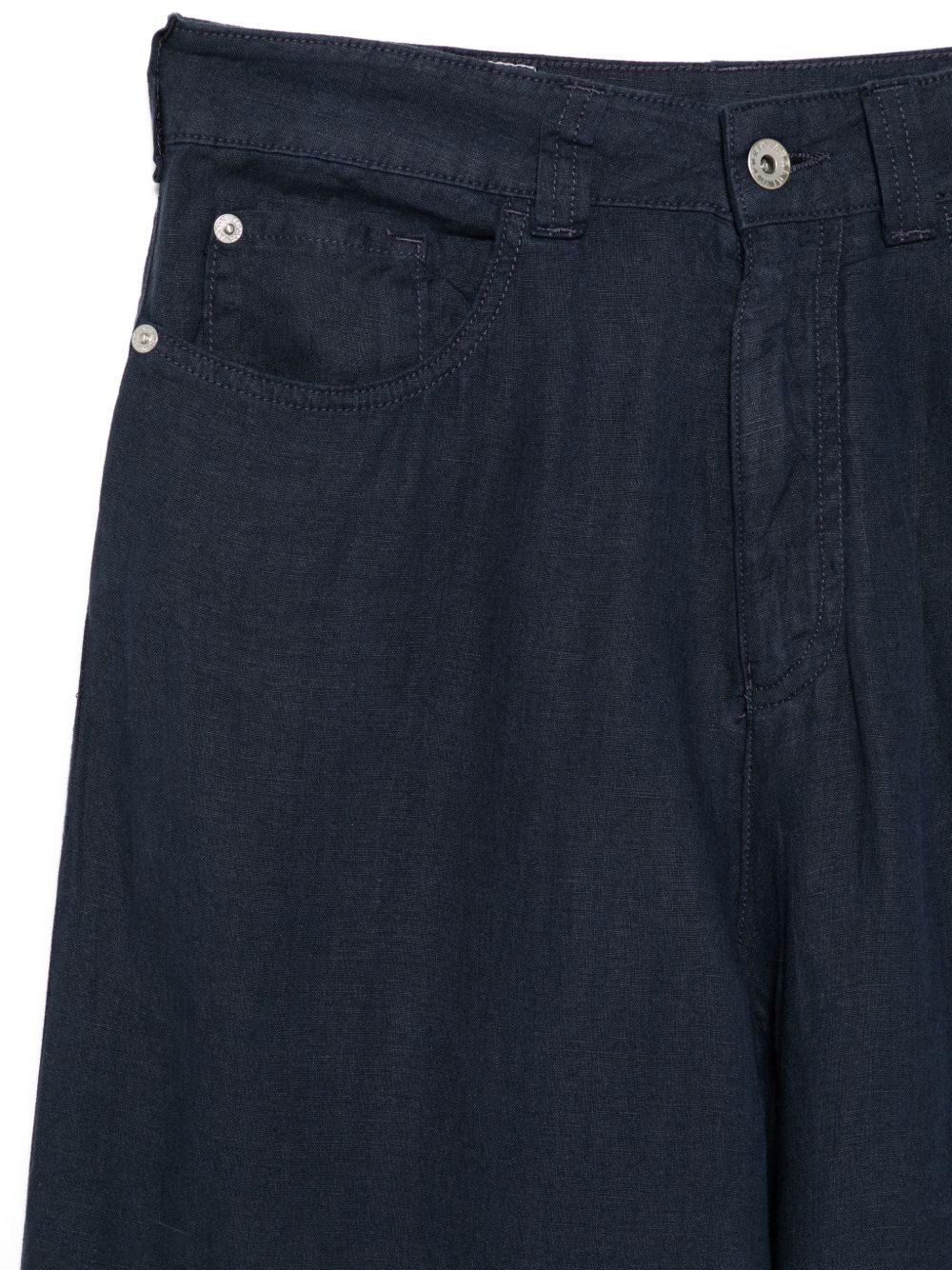 Emporio Armani Trousers — Linen Wide Leg for Women