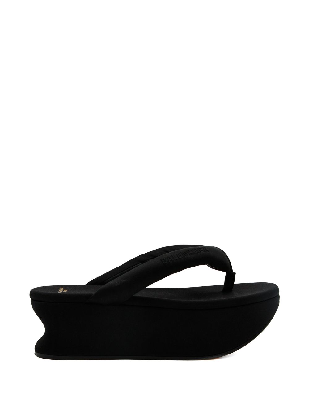 Balenciaga Sandals — Black Platform Thong, New In