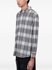 Auralee Blue Wool Checked Shirts — New In Spring 2026