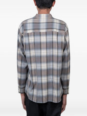 Auralee Blue Wool Checked Shirts — New In Spring 2026
