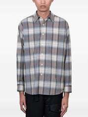Auralee Blue Wool Checked Shirts — New In Spring 2026