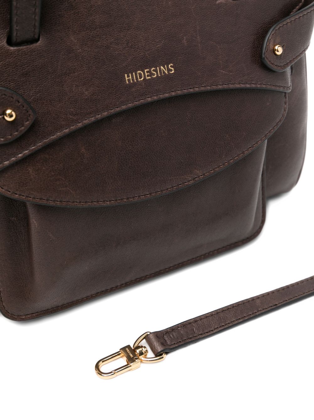 HIDESINS Lullaby Small Leather Tote — Brown Shopper