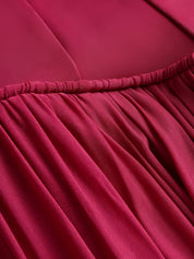 Zimmermann Luna Maxi Dress — Fuchsia Pleated Maxi