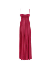 Zimmermann Luna Maxi Dress — Fuchsia Pleated Maxi