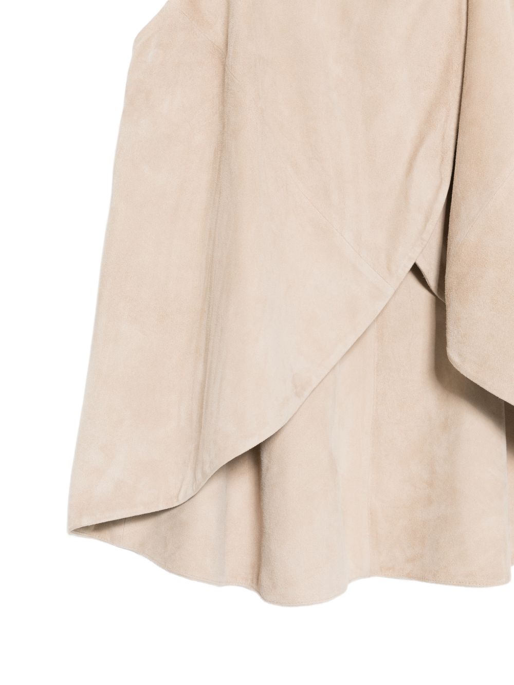 Emporio Armani Goat Leather Suede Sleeveless Top