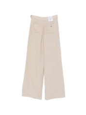Emporio Armani Beige Linen Trousers for Women — New In