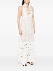 Ermanno Scervino Lace Cotton Long Dress