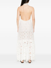 Ermanno Scervino Lace Cotton Long Dress