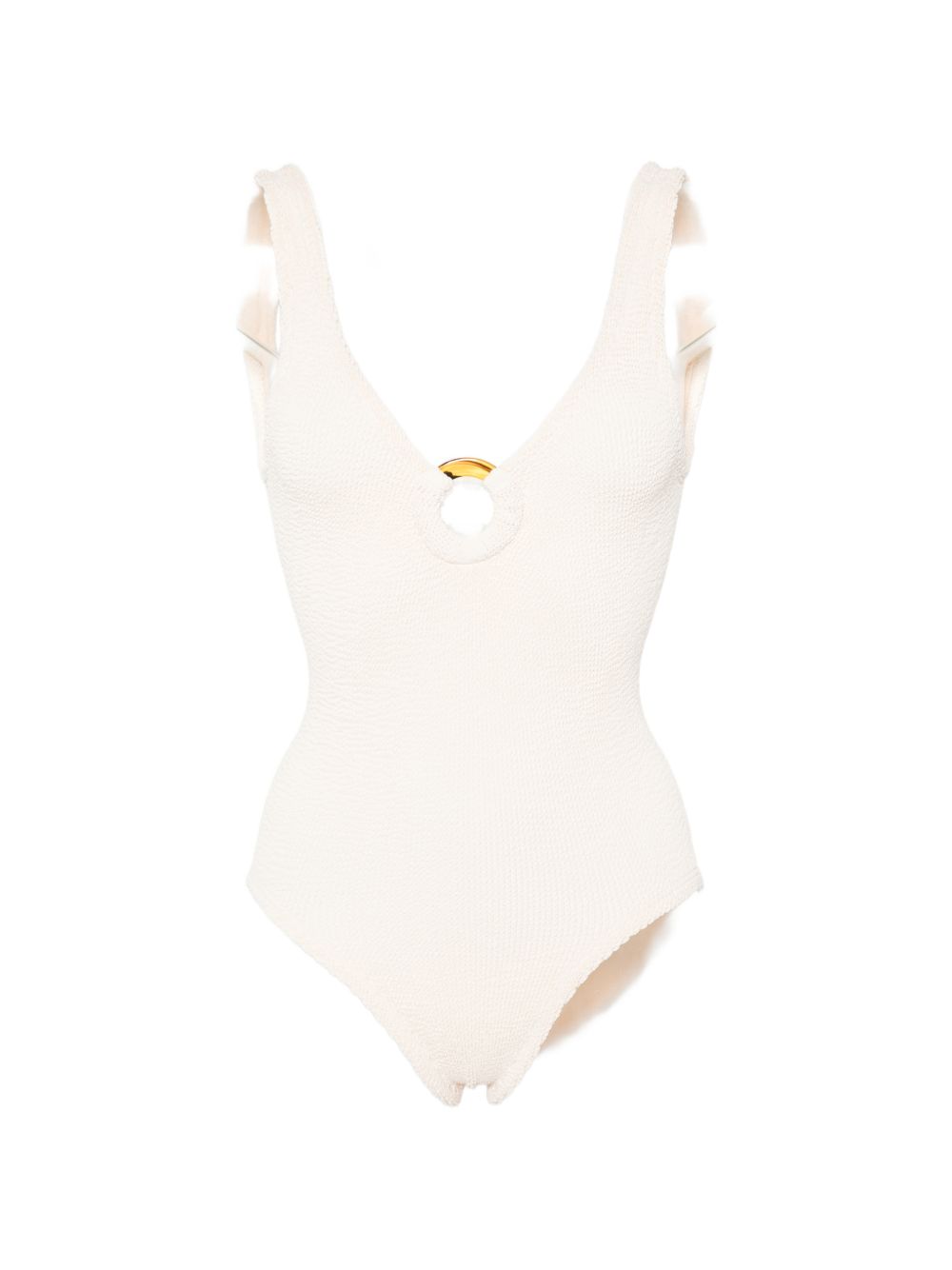HUNZA Celine Swimsuit — Powder Pink Beachwear