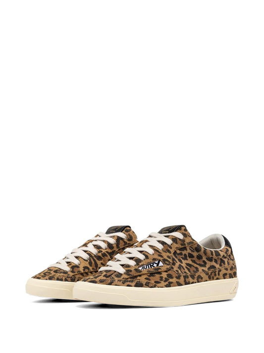 Autry Windscape Low Sneakers — Leopard Print