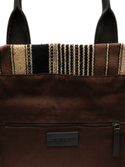 Emporio Armani Striped Tote Bag