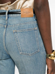 Saint Laurent Denim Cotton Flared Jeans
