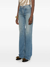 Saint Laurent Denim Cotton Flared Jeans