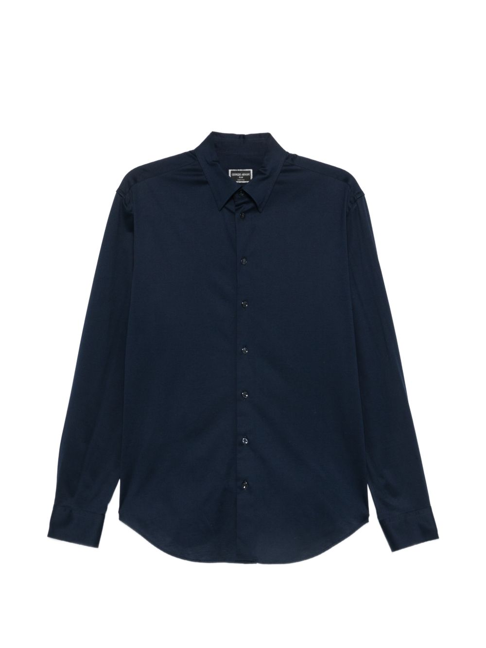 Giorgio Armani Slim Fit Cotton Shirt — Blue, Slim Fit