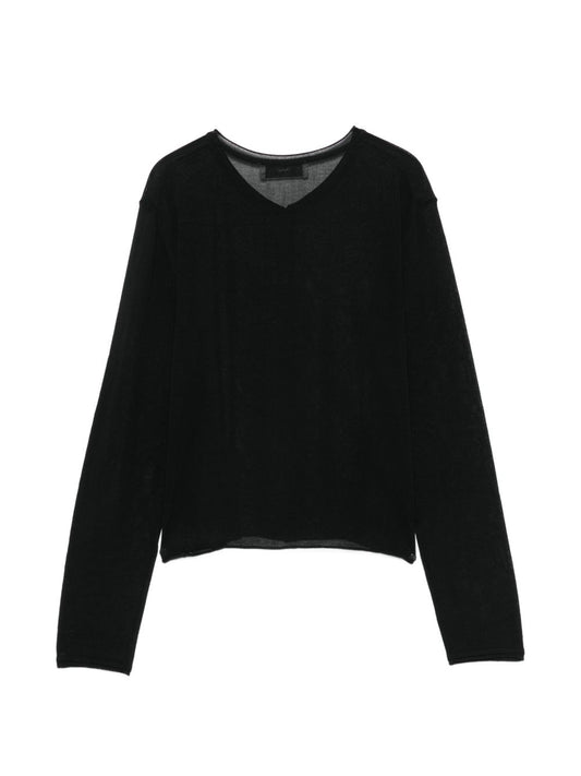 Dunst Cotton Blend Cardigan - Black Topwear