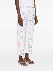 Relax Re-Lux Embroidered Cotton Trousers