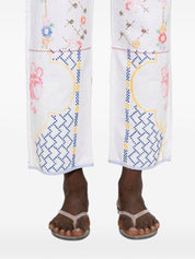 Relax Re-Lux Embroidered Cotton Trousers