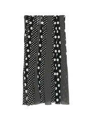 Junya Watanabe Printed Midi Skirt — Black Polka Dot