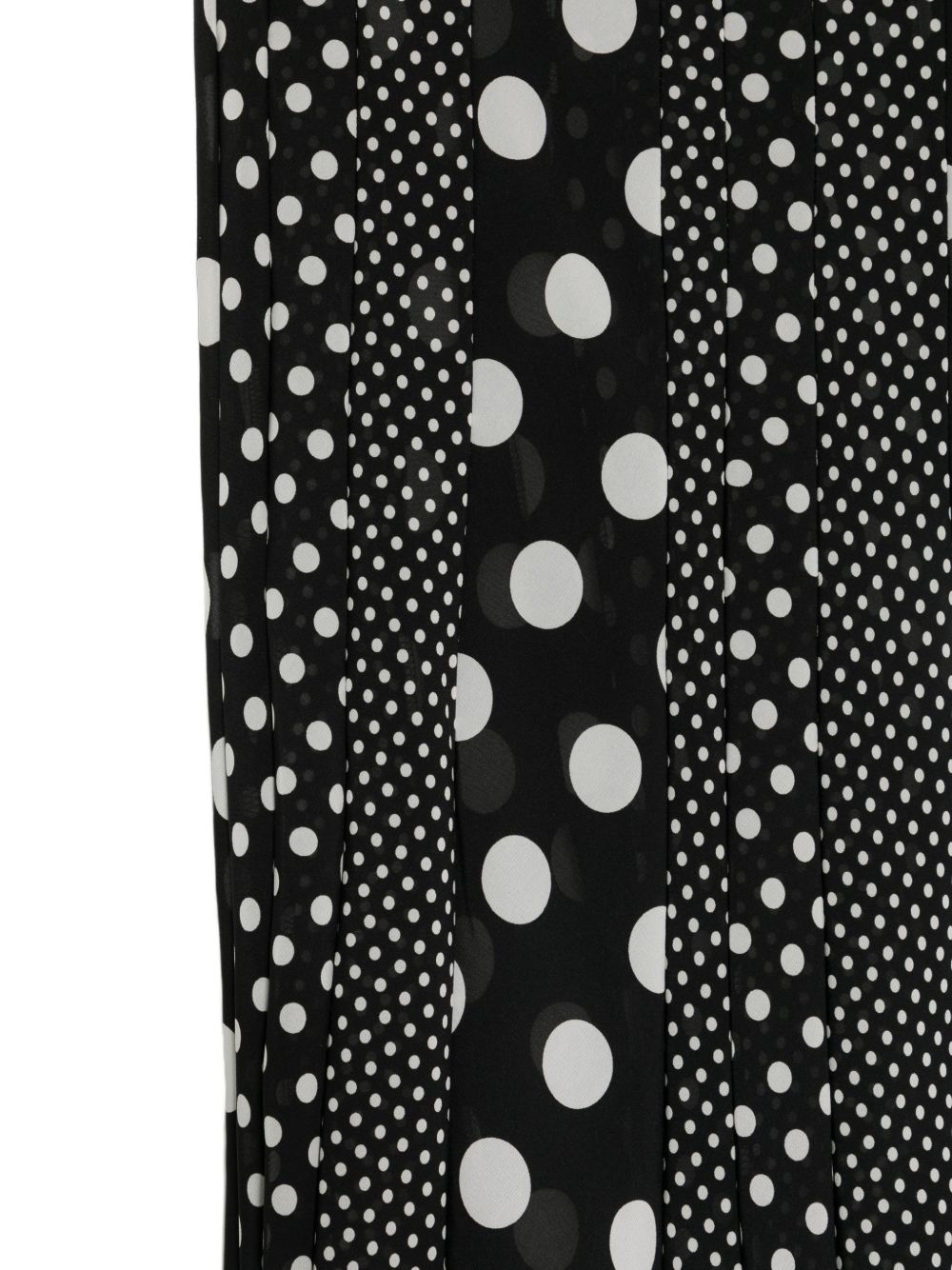 Junya Watanabe Printed Midi Skirt — Black Polka Dot