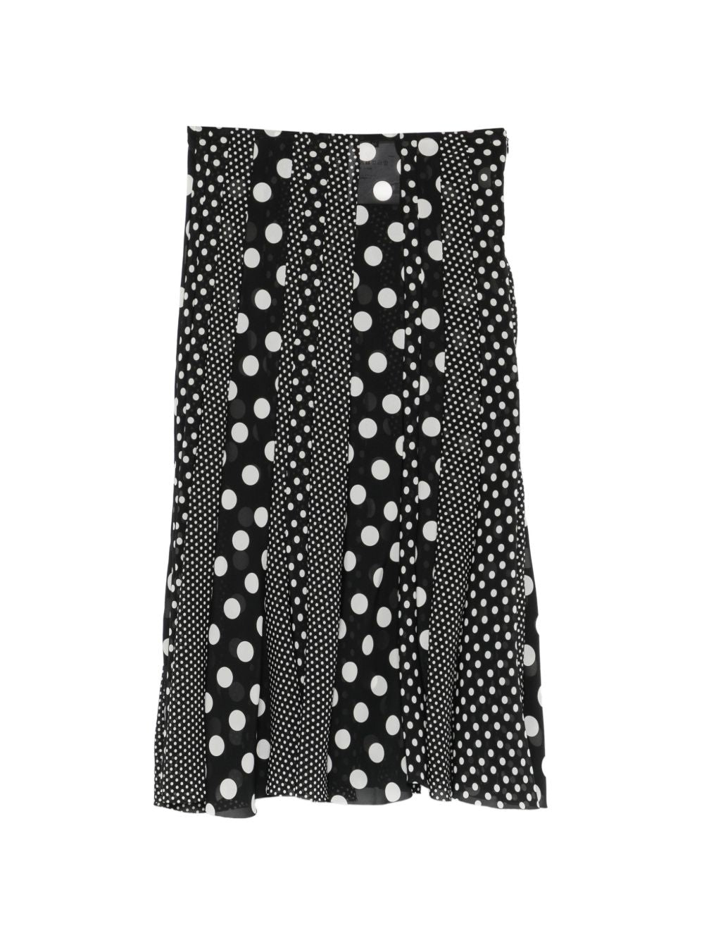 Junya Watanabe Printed Midi Skirt — Black Polka Dot