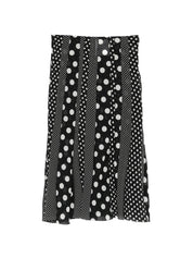 Junya Watanabe Printed Midi Skirt — Black Polka Dot