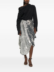 Maison Margiela Asymmetric Midi Skirt — New Arrival