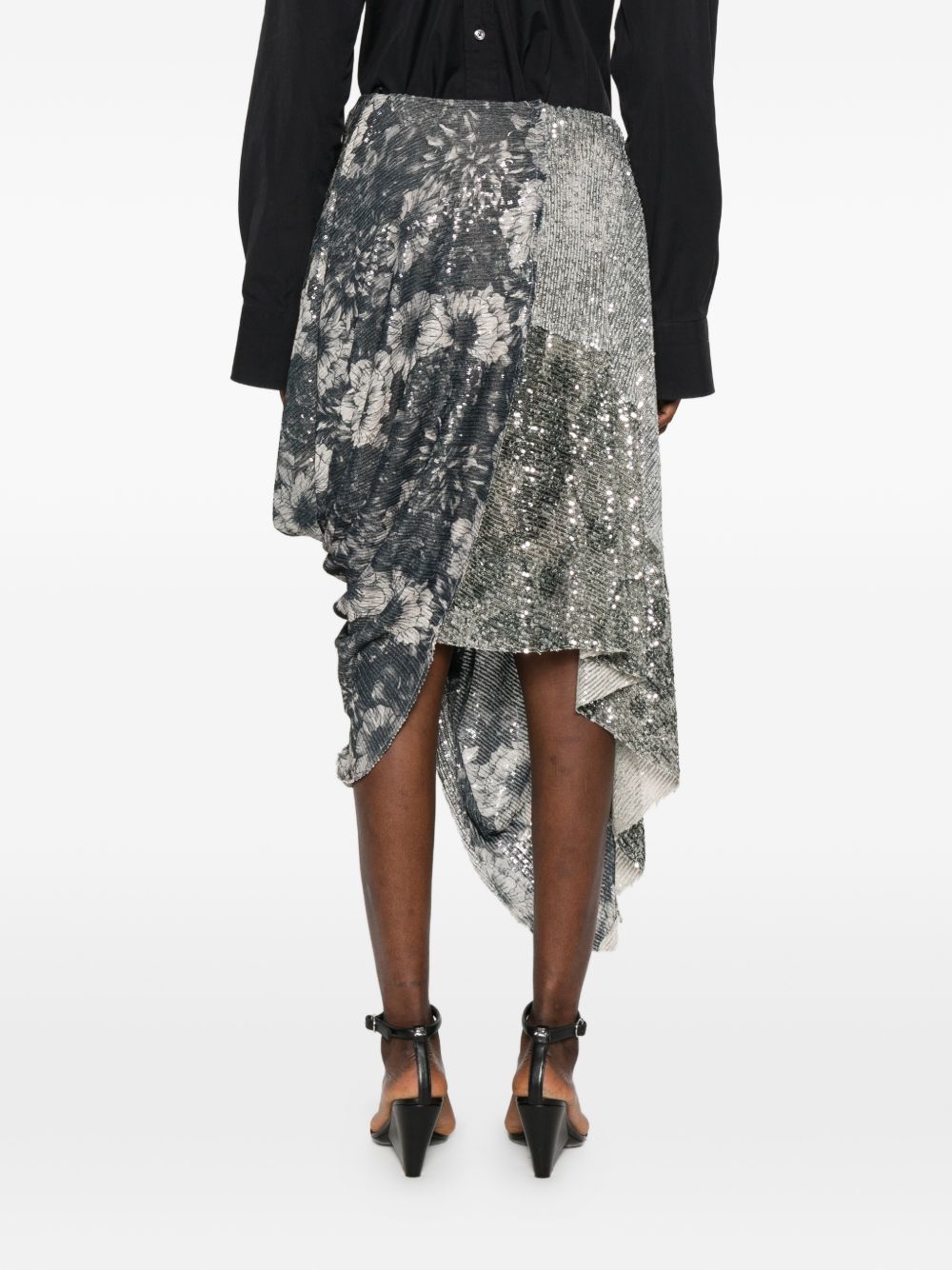 Maison Margiela Asymmetric Midi Skirt — New Arrival