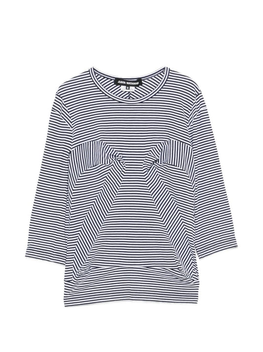 Junya Watanabe Striped Cotton T-Shirt — Topwear