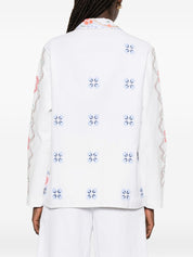 RELAX RE-LUX Embroidered Cotton Jacket — Women's White