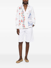 RELAX RE-LUX Embroidered Cotton Jacket — Women's White