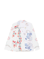 RELAX RE-LUX Embroidered Cotton Jacket — Women's White
